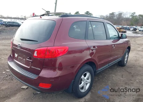 2008 Hyundai Santa Fe Gls z USA, uszkodzony, nr VIN 5NMSG13D08H204527
